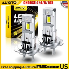 H7 LED Headlight Bulb Kit High Low Beam 60000LM Super Bright White 6500K 2-20X