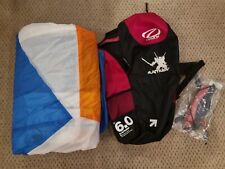 Ozone Samurai II - 6m  Power / Traction Kite in Blue, White & Orange - New Lines