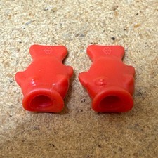 Vintage Red Gary Fisher Fish Lips Presta Valve Caps Mountain Bike Retro 90’s