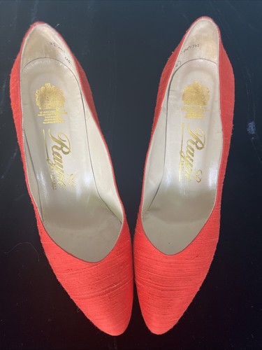 Rayne vintage red silk - rayne, shoes