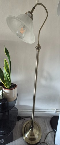 Antique brass floor lamp base - brass,