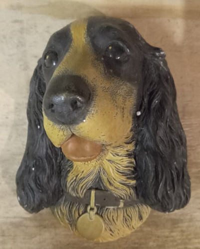 Bossons chalkware dog head - dog,