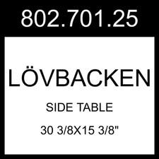 IKEA LÖVBACKEN Side Table Medium Brown  30 3/8x15 3/8" 802.701.25