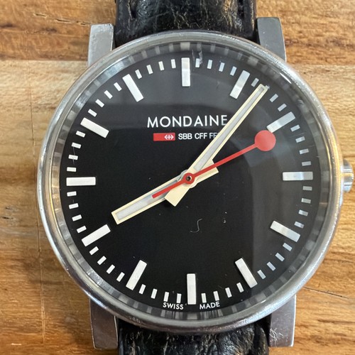 Mondaine essence 41mm black - mondaine,