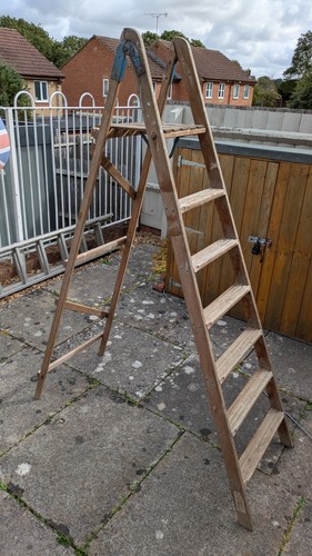 Vintage wooden folding six - vintage,
