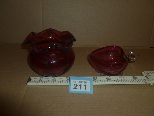 Vintage cranberry glass - vintage,