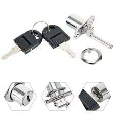 16/19mm Furniture Desk Draw Pedestal Lock Office Home Filing Cabinet Lock 2 keys