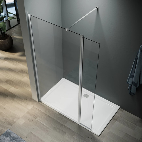 Walk shower enclosure wet - walk, in