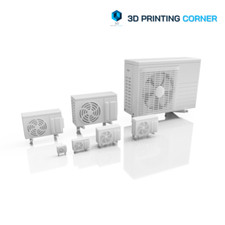 AC UNIT Air Conditioning Unit  Scale Model Miniature Scenery Layout Diorama