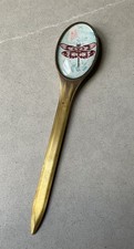 Brass and glass letter opener