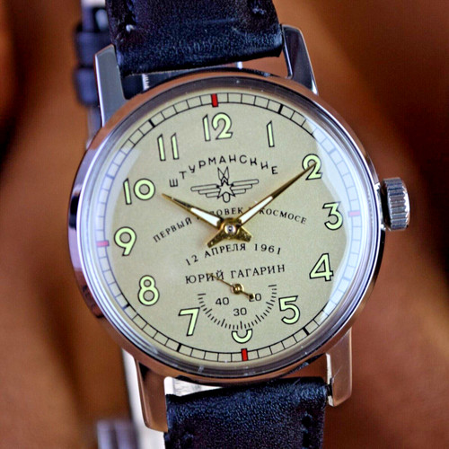Soviet wristwatch pobeda - soviet,