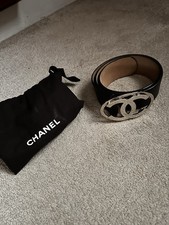 Chanel Leather Belt Size 75 Cm