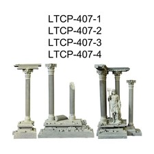 Roman Column Decoration Resin Mini Fish Tank Ornament Roman Ruins Ornament