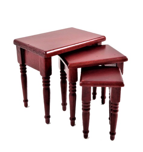Dolls house mahogany nest - dolls,