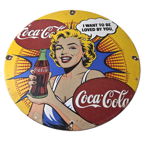 Vintage coca cola - vintage, porcelain