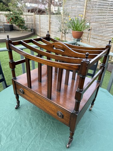 Georgian mahogany canterbury - mahogany,