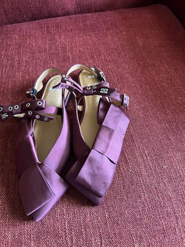 Shoes women size flats satin - 6,