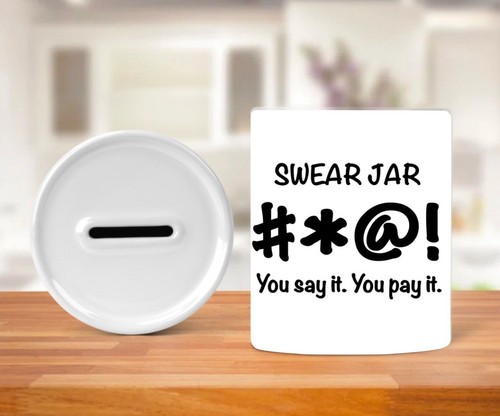 Ceramic swear jar - ceramic,