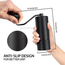Stainless Steel CNC Conical Burr Portable Grinder 25g Hand Manual Coffee Grinder
