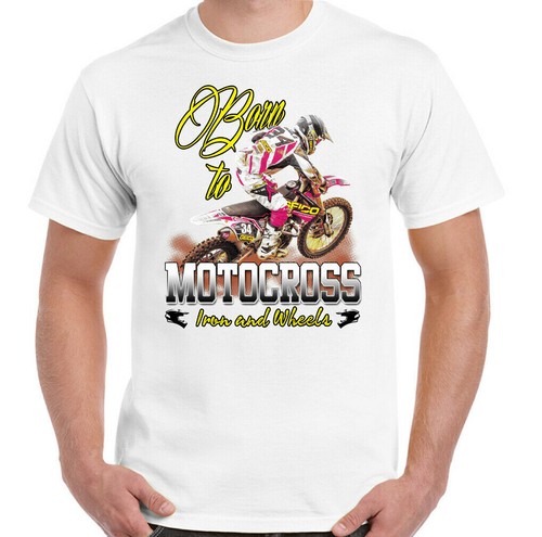 Motocross shirt born - born, mens