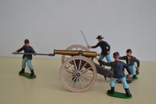Britains Swoppets ACW Union Artillery Gun and Crew