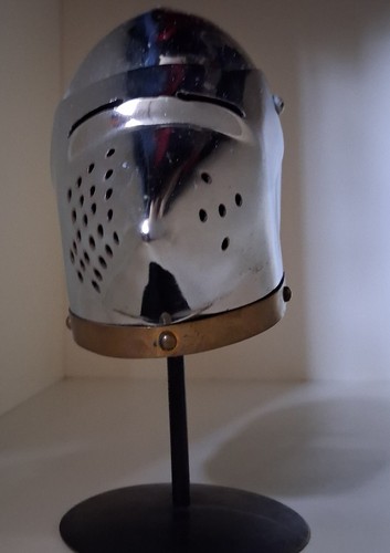 Knight metal helmet - knight, colour