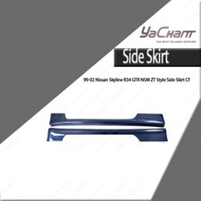 Partial Blue Carbon NSM ZT Style Side Skirt For 1999-2002 Nissan Skyline R34 GTR