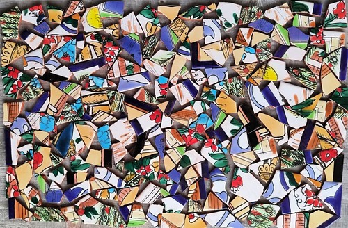 2kg colorful mosaic tiles - 2kg,