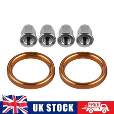 2x Exhaust Pipe Gaskets & Nuts
