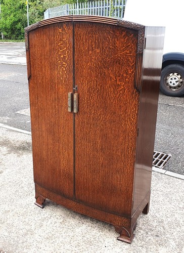Art deco oak veneered - oak, single