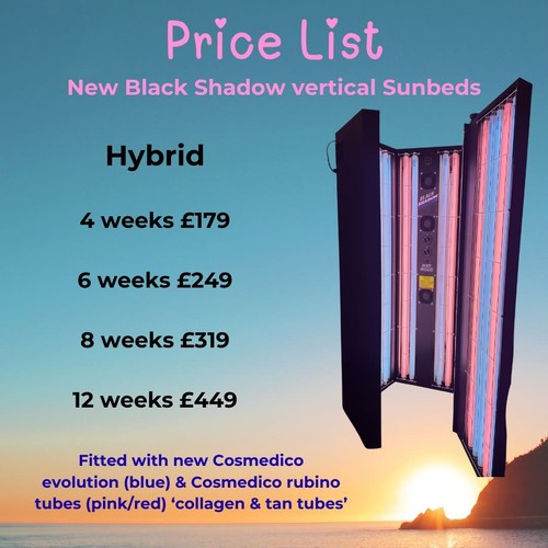 Black shadow sunbeds - black,