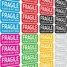 100 x FRAGILE Labels PLEASE DO