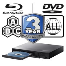 Sony Blu-ray Player BDP-S1500 Multi Region All Zone Code Free BDPS1500B 