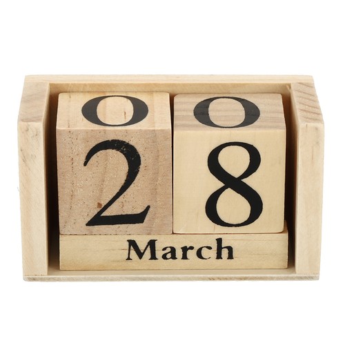 Wooden block perpetual - wooden,