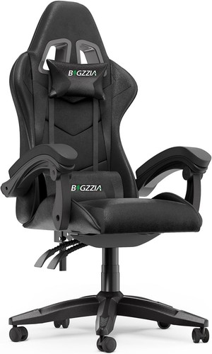 Black gaming chair ergonomic - black,