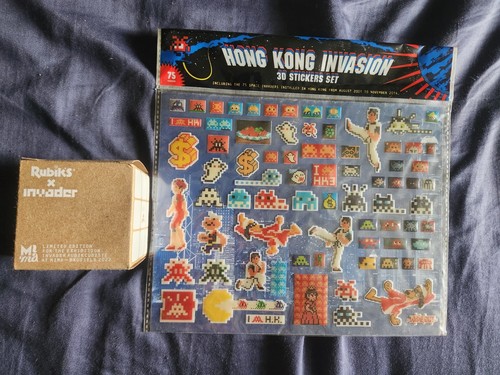 Space invader artist graffiti - space,