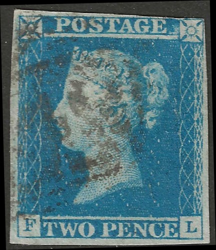 1841 two penny blue - two,