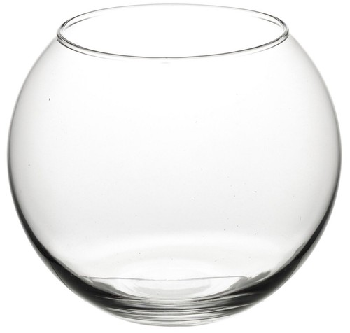 Round glass vase wedding - glass,