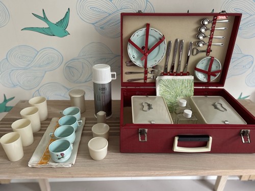 Vintage coracle picnic set - coracle, for