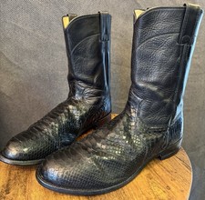 Vintage justin usa made black - made,