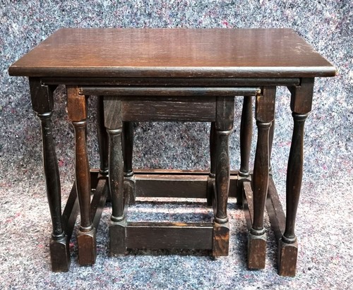 Oak side table - table, of