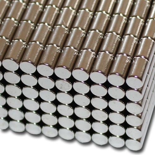 Neodymium bar magnets round - 10,