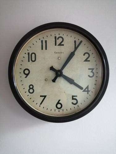 Large genalex wall clock 1950s - genalex,