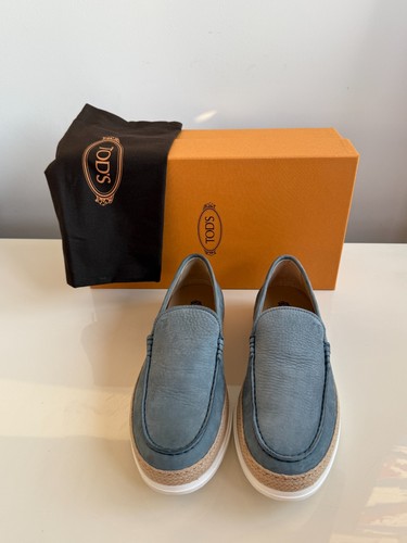 Tods raffia suede espadrilles - tods,