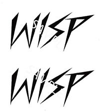 Pair of 'Wisp' reproduction Decals Self Adhesive Vintage Moped Raleigh RM7