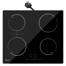 GIONIEN 60cm Plug in Induction Hob, 4 Ring Electric Cooker Hob with Flex Zone
