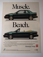 Vintage 1990s Print Ad Dodge
