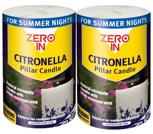 Citronella pillar candle - citronella,