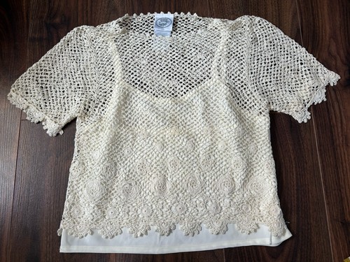 Laura ashley cream crochet - ashley,