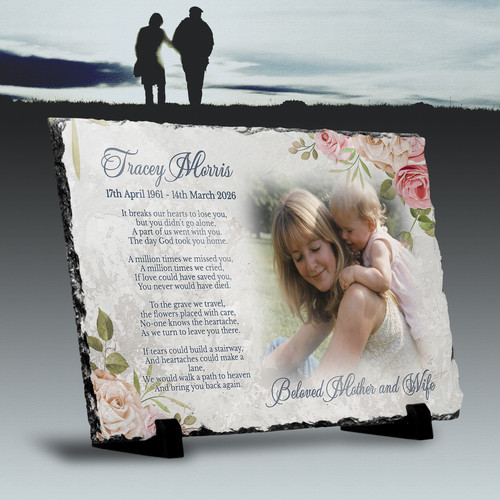 Memorial plaque personalised - memorial,